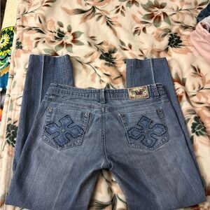 YMI Women's Boot Cut Jeans in Light Blue